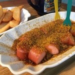 imbiss カリーブルスト - ボックブルストのカレー味です