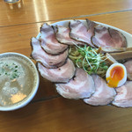 俺のラーメン あっぱれ屋 - スーパーつけ麺チャーシュー増し 麺300g