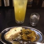 パパスバル - シークワーサーサワー、お通し