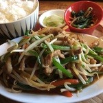 アジアン バンブーン - 日替りランチ チンジャオロース