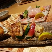 丸新 - 牡蛎フライ＆のど黒