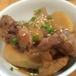 らーめん森や。 - 里いもと黒富士鶏の煮もの(2016/2)