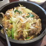 韓国料理 無鉄砲 - 石焼プルコギ丼