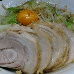 ラーメン二郎 - 大豚ラーメン 汁なし（野菜、カラメ）