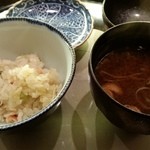 日本橋笈川 - 2016.2　食事セット