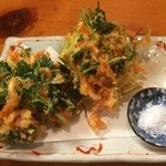 ふく鮨 - 桜海老のかき揚げ