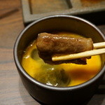 大仙　牛玄亭 - 焼きすきは、溶き玉子で。