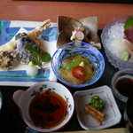松魚亭 - 刺身の定食