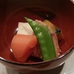日本料理　盛一 - 野菜の煮物（サービス）　2016.2