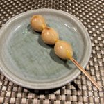 炭火焼鳥あずま - うずらの卵2016.02.16