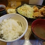 からあげのジョー - からあげ定食(塩こしょう味)