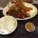 とんかつ ひろ喜 - 特選ロースカツ＆海老フライ定食