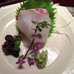 天ぷら 元吉 - H28.2 真鯛のお造り