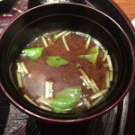 天ぷら 元吉 - H28.2 赤出汁