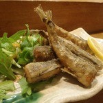 鮨兼 - めひかりの唐揚げ