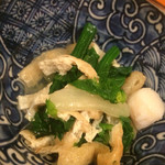 明月庵 ぎんざ田中屋 - ミニ天丼蕎麦定食の小鉢