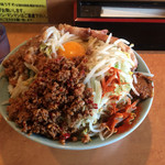 立川マシマシ ロイヤルスープ - つけ麺 ミンチサイド