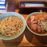 立川マシマシ ロイヤルスープ - つけ麺 アブラマシマシ