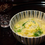 北新地 湯木 - 2016.1 河内鴨すき鍋（雑炊）