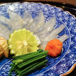 北新地 湯木 - 2016.1 平目の薄造り