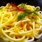 群青 - つけ麺　麺アップ