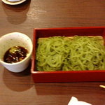 蕎麦見世のあみ - 茶そば