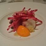 リストランテ カノフィーロ - 真ダコとキンカン、紅くるりのインサラータ