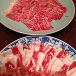 Okinawa Ryouri Izumi Tei - もとぶ牛と、アグー豚のしゃぶしゃぶヾ(＠⌒ー⌒＠)ノ
                        とろけましたヾ(＠⌒ー⌒＠)ノ
