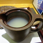 石臼挽き蕎麦 石づか - 蕎麦湯（2016.Feb)