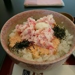 御食事処 弓ヶ浜 - カニトロ丼大盛り