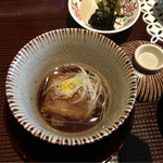 京甲屋 - Wメインの煮物 　名物豚角煮　丹波高原豚使用 　蛤スープの海鮮小鍋　春野菜など