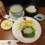 Aburi Gyuu Tamman - おろし牛タンハンバーグ定食¥980-(税抜き)