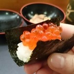 寿司割烹 魚紋 - ランチ 手渡しイクラ。リフト(^-^)/