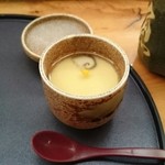 寿司割烹 魚紋 - ランチ。茶碗蒸し。