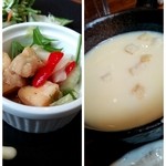 Izakaya Danke - ランチについてくる濃厚スープに…ｺｼｮｺｼｮ…(;´∀｀)あと、これなあに？