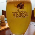 暖 - ビールは大好きなエビスです。これも嬉しいですよね。