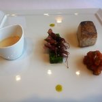 MAISON LAFITE - 魚料理・・鰆、ラトターユ、ブロッコリーのパテ、ホタルイカ。 
      