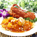 Ise lobster simmered in chili sauce