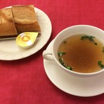 西櫻亭 - 【New!】セットスープとパン