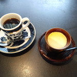 名古屋コーチン石焼 日本料理 かな和 - プリンとコーヒー