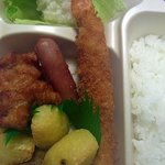 ほっかほっか亭 - 大きなエビの部分です。