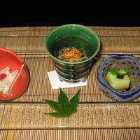なだ万 ザ・プリンス箱根店 - コースのつきだし３種です