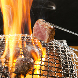 美味しい焼肉の五大要素。①お肉②タレ③炭と煙④ごはん⑤薬味