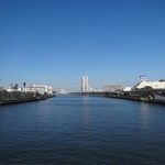 長命寺 桜もち - 2016.2桜橋から上流を見たところ。。。
