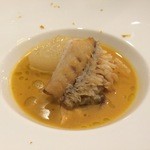 サラマンジェ ド ヨシノ - ほうぼうのスープ アマダイ添え
