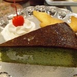 抹茶のガトーショコラ