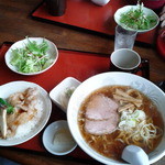 お食事処しげはら - 焼肉丼のラーメンセット