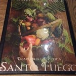 Santo Fuego - FARM TO TABLE。最近夜メニューを一新し、お野菜も多用するようになったそう。