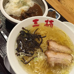 Sakura Dori Sanksu - 魚介塩ラーメン＋カレーセット