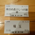 蕾 - 【2016.2.22(月)】食券